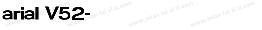 arial V52字体转换